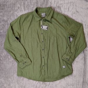 NWT GRIZZLY Griptape Skate Long Sleeve Casual Button Down Shirt
